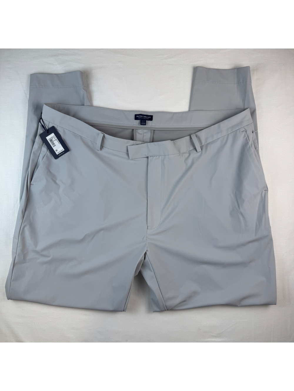 *NEW* Peter Millar Crown Crafted GOLF Men's Light Gray Dress Pants 44x32 Big